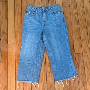 Topshop Wide Leg Crop Jeans